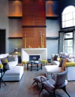 A contemporary, organic space. - contemporary - family room - nashville