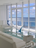 Jennifer Post designed apartment  at The Bath Club, Miami Beach - modern - living room - miami