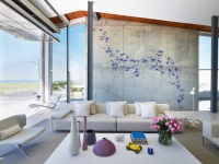 Beach House on Long Island - modern - living room - new york