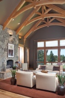 True Residence - traditional - living room - portland