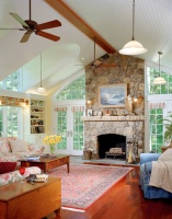 Sherwood Forest House - traditional - living room - boston