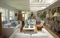 Rooms to Inspire by the Sea by Annie Kelly beach homes houses - traditional - living room - new york