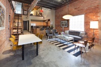 Midtown Loft - eclectic - living room - houston