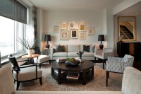 Delaware Place - contemporary - living room - chicago