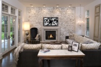 Hollywood Chic Living Room - eclectic - family room - minneapolis