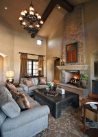 Superstition Mt. Residence - traditional - living room - phoenix