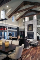 Modern Farmhouse - traditional - living room - omaha