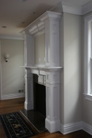 Custom Fireplace mantles, build-ins - traditional - living room - new york