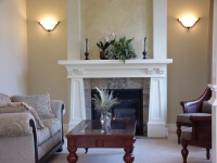 Craftsman Mantel - traditional - living room - vancouver