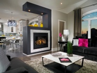 Estate Model Home, Brampton - contemporary - family room - toronto