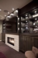 May Basement Renovation - contemporary - media room - calgary