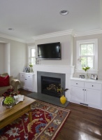 Family Room Fireplace & Built Ins - traditional - family room - chicago