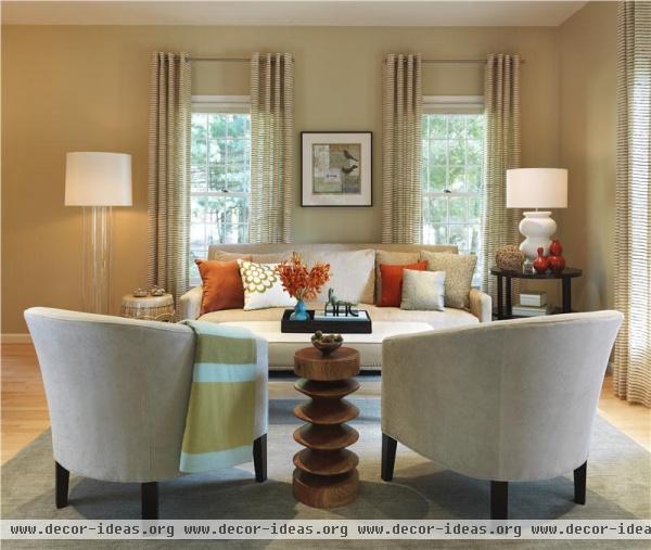 Classic Transitional Living Room by Rachel Reider