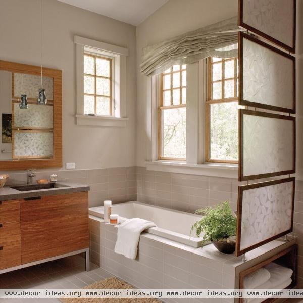 Elegant Contemporary Bathroom by Traci Kearns