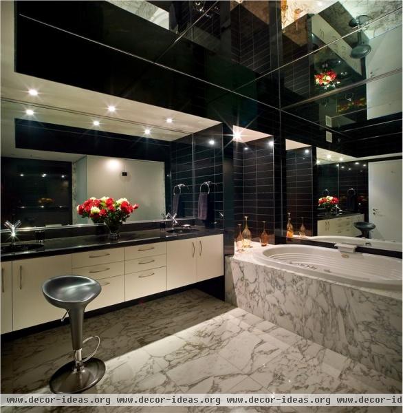 Dramatic Contemporary Bathroom by Pepe Calderin