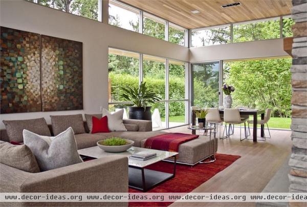 Casual Contemporary Family Room by Garret Werner