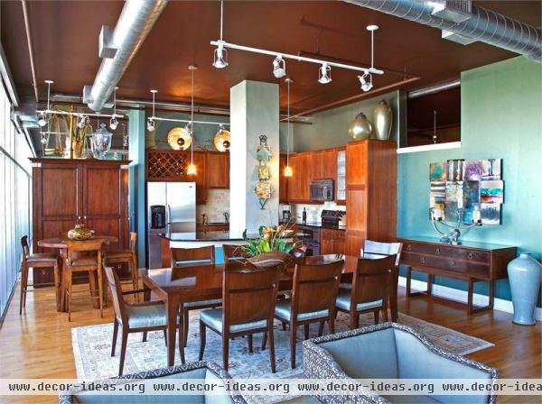 Open Transitional Kitchen by Rhonda Vandiver-White