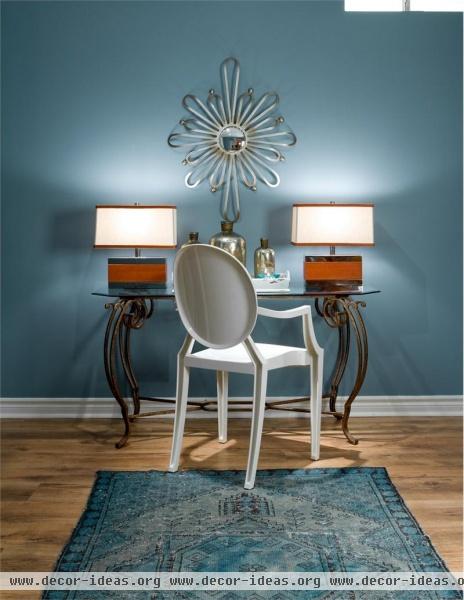 Open Transitional Home Office by Jane Lockhart