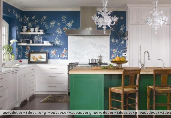 Homey Transitional Kitchen by Andrea Schumacher