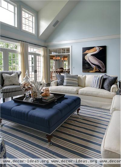 Casual Traditional Living Room by Garrison Hullinger