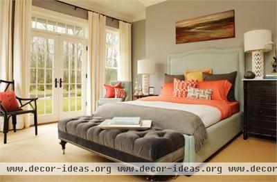 Light Transitional Bedroom by Garrison Hullinger