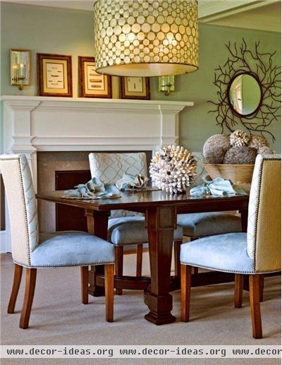 Elegant Transitional Dining Room by Kathleen Hay