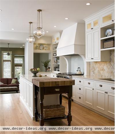 Light Transitional Kitchen by Emily Mackie