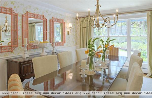 Airy Transitional Dining Room by Stacy and Brett Carlson