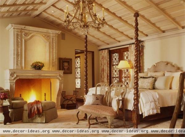 Romantic Traditional Bedroom by Suzanne Tucker