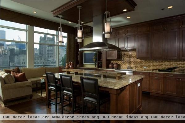 Dark Contemporary Kitchen by Susan Fredman