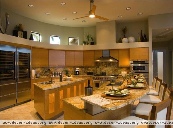 Elegant Contemporary Kitchen by Leslie Christian