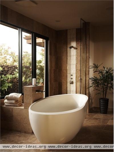 Relaxing Contemporary Bathroom by Toni Knudson