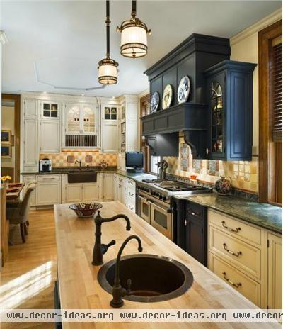 Homey Transitional Kitchen by Barbara Eberlein