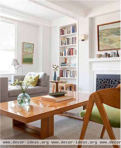 Sunny Transitional Living Room by Jayne Michaels & Joan Michaels