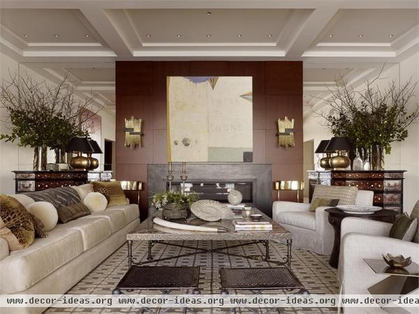 Airy Transitional Living Room by Suzanne Tucker