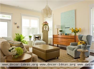 Homey Contemporary Living Room by Margaret Carter