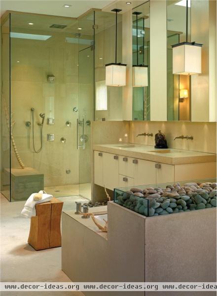 Romantic Contemporary Bathroom by Ada Pagano