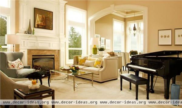 Classic Contemporary Living Room by Garrison Hullinger