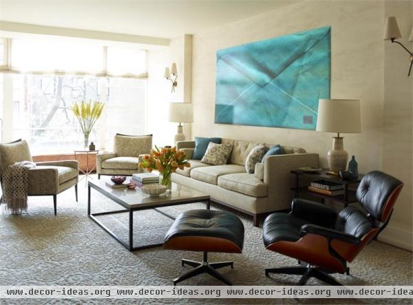 Casual Contemporary Living Room by Gideon Mendelson