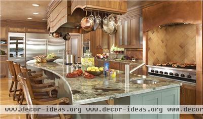 Stately Traditional Kitchen by Lisa Peck