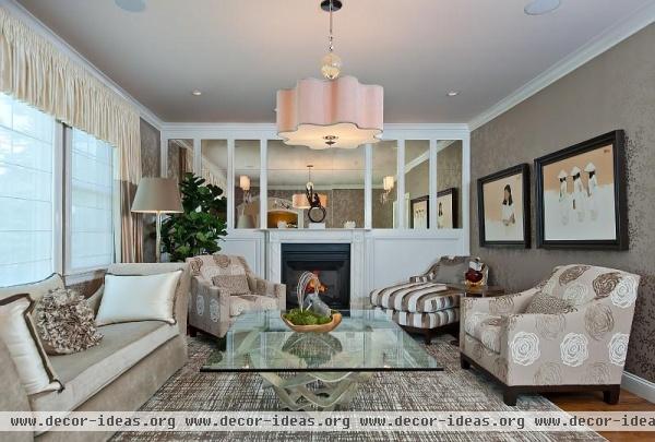 Elegant Contemporary Living Room by Evelyn Benatar