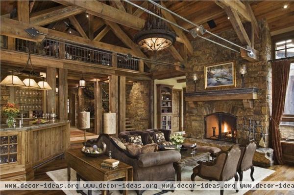 Cozy Transitional Living Room by Jerry Locati