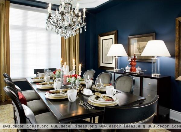 Elegant Transitional Dining Room by Jane Lockhart