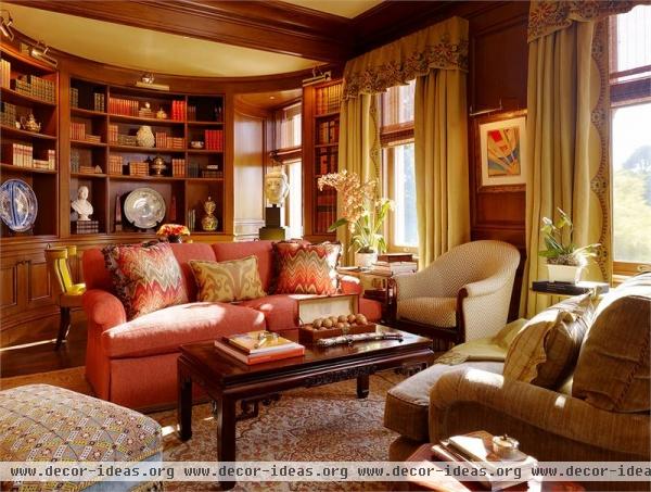 Elegant Traditional Library by Suzanne Tucker