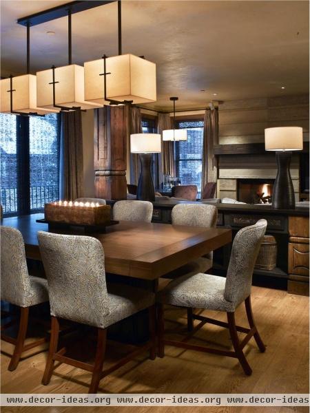 Relaxing Transitional Dining Room by Melissa Greenauer