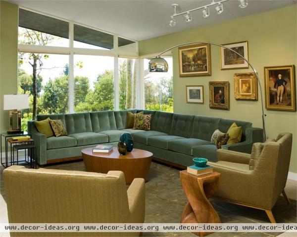 Homey Transitional Family Room by Christopher Grubb