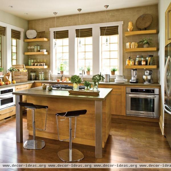 Light Contemporary Kitchen by Traci Kearns