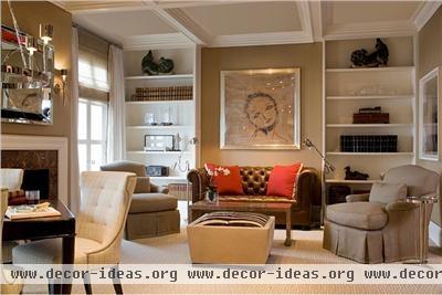 Classic Transitional Living Room by Tony Cappoli