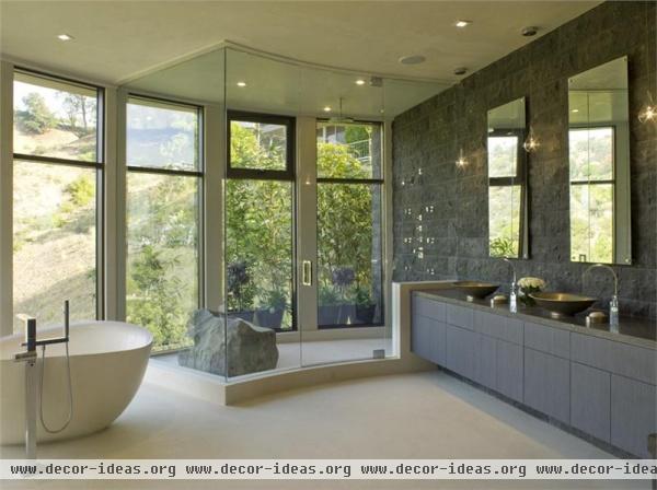 Elegant Contemporary Bathroom by Lori Dennis