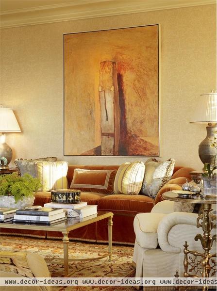 Elegant Traditional Living Room by Suzanne Tucker